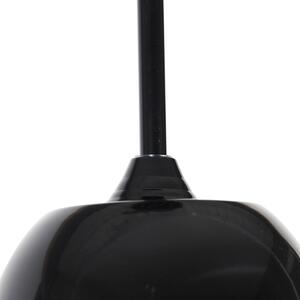 Moderní stropní ventilátor černý s kouřovými lopatkami - Bora 52