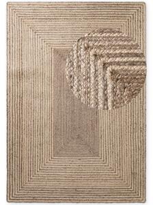 Hanse Home, Kusový koberec Juno 106329 Natural White Brown, 120x170, hnědá, chodba / předsíň