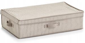 Zeller Present Pevný úložný box na oblečení, na textil, pod postel, proužek 62 x 38 x 16 cm