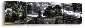 Obraz zatažené oblohy (170x50 cm)