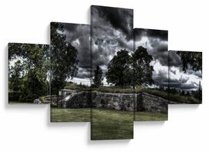 Obraz zatažené oblohy (125x70 cm)