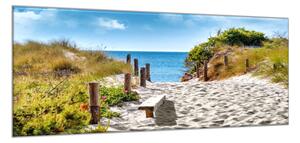 Obraz skleněný pláž Baltského moře - 100 x 150 cm