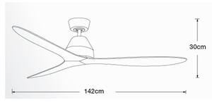 Lucci air 213041 - Stropní ventilátor WHITEHAVEN černá + dálkové ovládání