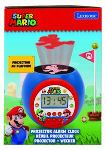 Budík s projektorem a časovačem Super Mario Nintendo