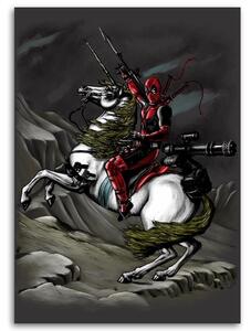Obraz na plátně Deadpool, na koni - DDJVigo Rozměry: 40 x 60 cm