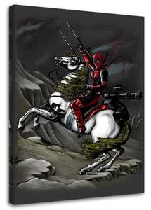 Obraz na plátně Deadpool, na koni - DDJVigo Rozměry: 40 x 60 cm