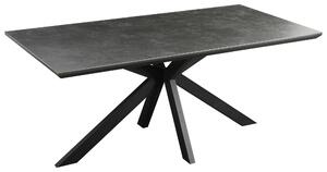 JÍDELNÍ STŮL, černá, tmavě šedá, 180/90/76 cm MID.YOU - Jídelní stoly, Online Only