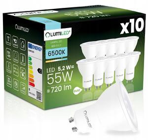 LED žárovka GU10 Lumiled reflektor 5,2W 720 lm 6500 K 36° 10 ks