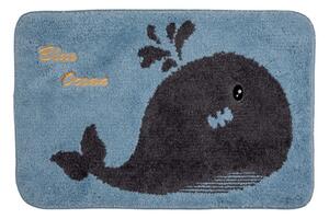Koupelnová předložka s velrybou Blue Ocean – 58x38x1 cm
