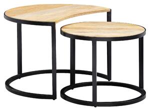 SADA KONFERENČNÍCH STOLKŮ, světle hnědá, dřevo, 41/60/41 cm MID.YOU, Online Only