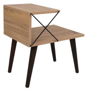 Noční stolek CROSS 50x40 cm hnědá