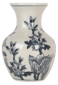 Keramická vázička v čínském stylu s modrým dekorem Tuur VII – 10x16 cm