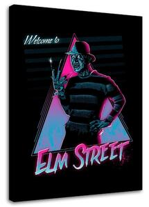 Obraz na plátně Noční můra v Elm Street, Freddy Krueger - DDJVigo Rozměry: 40 x 60 cm