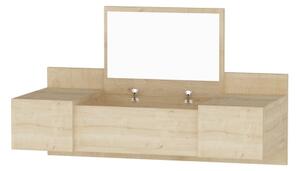 Toaletní stolek ZAKKUM 100x39 cm béžová