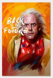 Obraz na plátně Návrat do budoucnosti, Christopher Lloyd - Dmitry Belov Rozměry: 40 x 60 cm