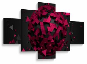 Obraz 3D abstrakce (125x70 cm)