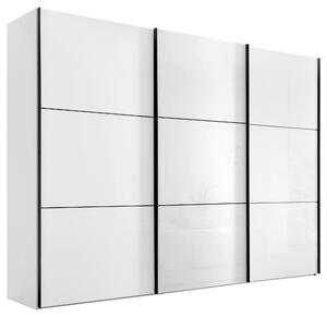 SKŘÍŇ S POSOUVACÍMI DVEŘMI, bílá, 249/222/68 cm Moderano - Šatní skříně