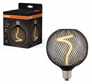 Ledvance LED stropní světlo E27 GLOBE BLACK, laditelná teplá bílá