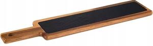 Servírovací prkénko APS 43x12 cm, dřevo/břidlice
