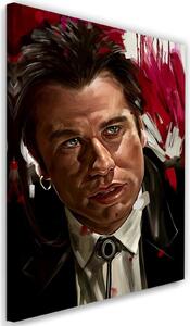 Obraz na plátně Pulp Fiction, John Travolta alias Vincent Vega - Dmitry Belov Rozměry: 40 x 60 cm