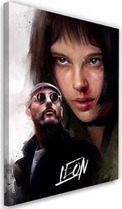 Obraz na plátně Leon, Jean Reno a Natalie Portman - Dmitry Belov Rozměry: 40 x 60 cm
