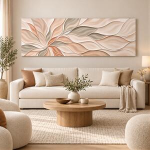 Obraz na plátně - Mandala Tiché vlnění FeelHappy.cz Rozměr obrazu (Šířka x Výška): 180 x 60 cm