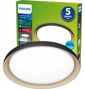 Stropní přisazené svítidlo Philips 10 W černé 1950 lm