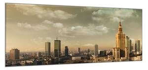 Obraz skleněný město Varšava - 52 x 60 cm