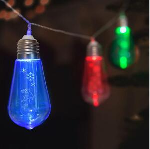 LED řetěz 10xLED/2xAA 2,2m multicolor