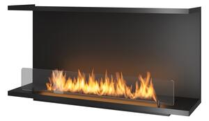 InFire - Vestavěný BIO krb 100x50 cm 3kW černá