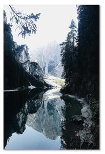 Obraz na plátně Hory odrážející se v jezeře - Dmitry Belov Rozměry: 40 x 60 cm