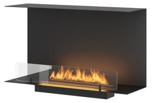 InFire - Vestavěný BIO krb 80x45 cm 3kW černá