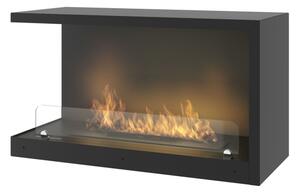 InFire - Rohový BIO krb 80x45 cm 3kW černá