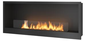 InFire - Vestavěný BIO krb 120x50 cm 3kW černá