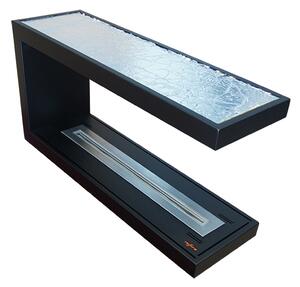 InFire - Rohový BIO krb 100x50 cm 3kW oboustranný
