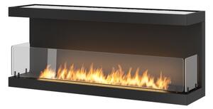 InFire - Vestavěný BIO krb 120x50 cm 5kW černá