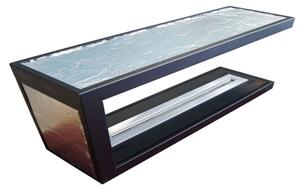 InFire - Rohový BIO krb 100x50 cm 3kW oboustranný