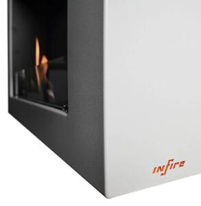 InFire - Nástěnný BIO krb 120x56 cm 3kW bílá