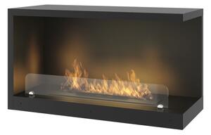 InFire - Rohový BIO krb 80x45 cm 3,5kW černá