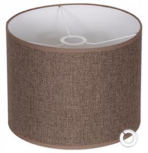 Stínidlo na lampu HNĚDÉ LNĚNÉ 30 cm x 25 cm E27 E14