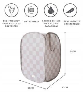 3 Sprouts Koš na prádlo a hračky Pop-up Checkerboard Beige