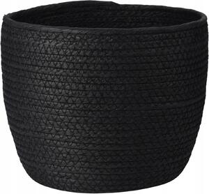 Úložný košík Nero 19×17 cm - střední, černý