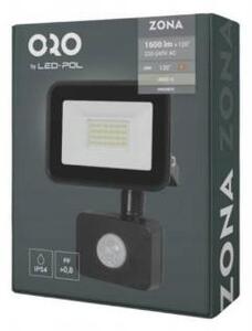 LED reflektor ORO ZONA, 20 W, 1600 lm, s pohybovým senzorem (NW-B-PIR)