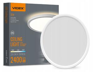 LED svítidlo s podsvícením stropní svítidlo VIDEX DL5R 22W 3000K–4000K–5000K Bílé