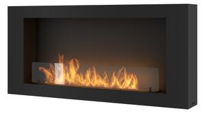 InFire - Nástěnný BIO krb 120x56 cm 3kW černá