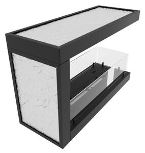 InFire - Rohový BIO krb 80x50 cm 3kW oboustranný