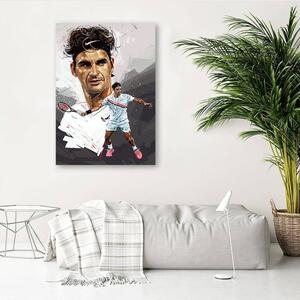 Obraz na plátně Roger Federer - Dmitry Belov Rozměry: 40 x 60 cm