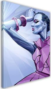 Obraz na plátně Žena ve fialovém - Dmitry Belov Rozměry: 40 x 60 cm