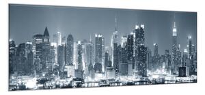 Obraz skleněný noční New York Manhattan - 40 x 60 cm