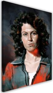 Obraz na plátně Vetřelec, portrét Ellen Ripleyové - Dmitry Belov Rozměry: 40 x 60 cm